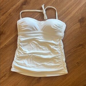 Athleta ST tankini top black molded bandeau halter